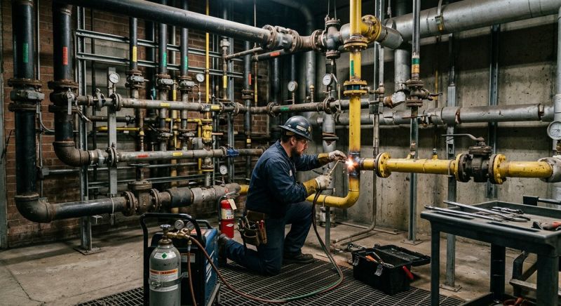 Commercial Gas Piping in Denver County, CO